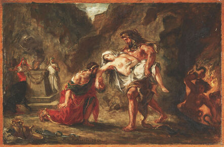 Eugène Delacroix, ‘Hercules and Alcestis’, 1862