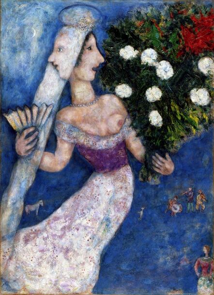 Marc Chagall, ‘The Bride with Two Faces (La mariée à double face)’, 1927