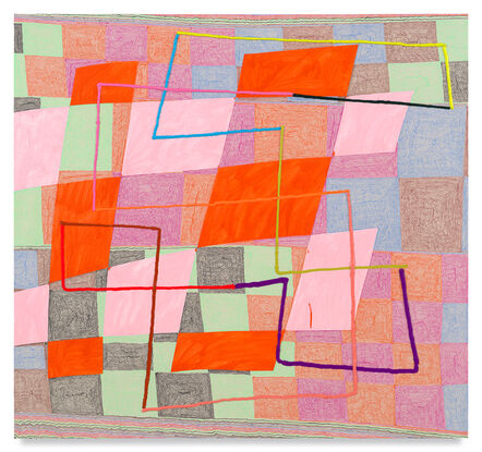 Trudy Benson, ‘Pink and Orange Moiré’, 2022