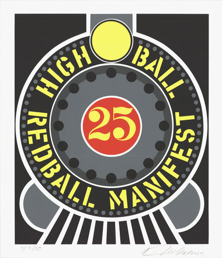 Robert Indiana, ‘Highball on the Redball Manifest’, 1997