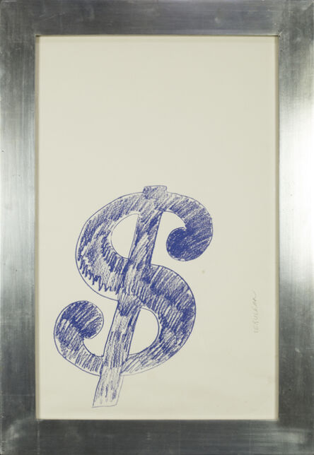 Andy Warhol, ‘$ Sign (Blue) - 1982’, 1982