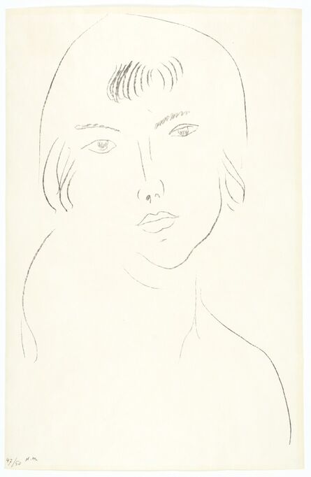Henri Matisse, ‘Visage à la frange’, 1913