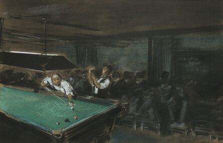 Everett Shinn, ‘Pool Room’, 1903