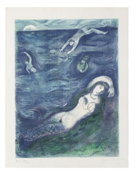 Marc Chagall, ‘Plate 5, from Four Tales from Arabian Nights (Mourlot 40; Cramer books 18)’, 1948