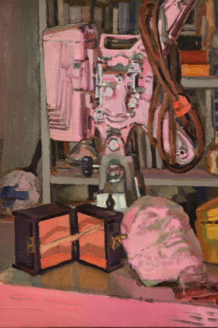 Brian P. Kelley, ‘Sleeping Projector (pink)’, 2021