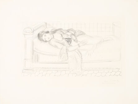 Henri Matisse, ‘Orientale sur lit de repos, sol de carreaux rouges’, 1929