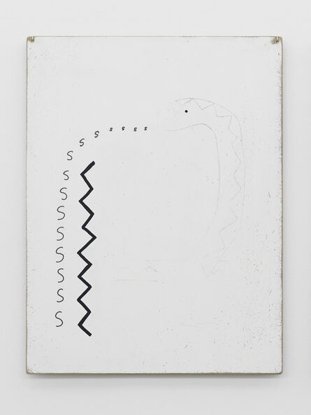 Zin Taylor, ‘Thoughts collected on the surface of a panel (snake speaking a pattern)’, 2013