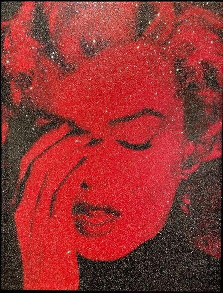 Russell Young, ‘Marilyn Crying - Fire Red’, 2019
