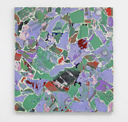 Pavel Büchler, ‘Modern Paintings no. A26, (green, purple, blue and grey abstract, Manchester, April 1999)’