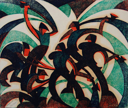 Sybil Andrews, ‘SLEDGEHAMMERS’, 1933