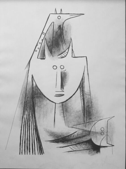 Wifredo Lam, ‘Primitiv Gestalt (5501)’, 1956