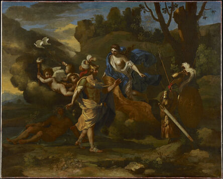 Nicolas Poussin, ‘Venus, Mother of Aeneas, Presenting Him with Arms Forged by Vulcan’, ca. 1636-1637
