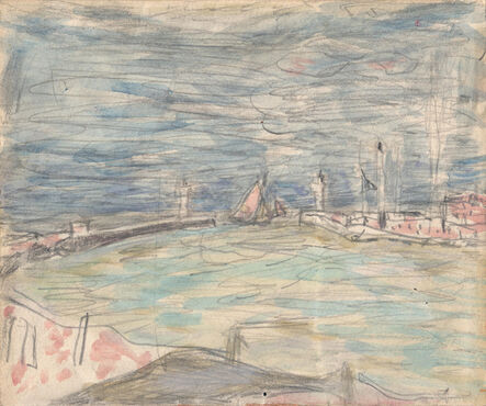 Pierre Bonnard, ‘Sailboats at the Entrance to the Port’, ca. 1925