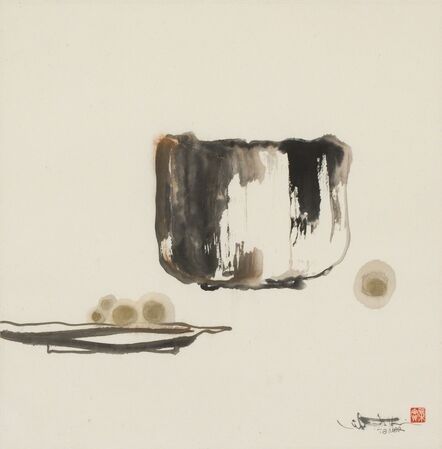 Minol Araki, ‘Tea Bowl and Platter with Fruit (MA-130)’, 1978
