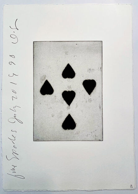 Donald Sultan, ‘Playing Cards: Five of Spades’, 1990