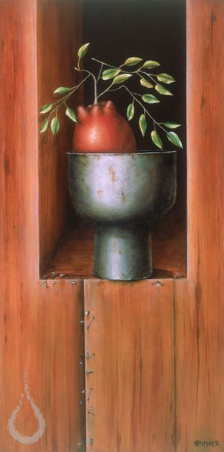 Amparo Garzon, ‘fruit bowl and apple’, 2015