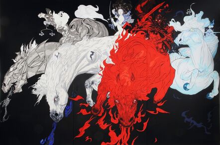 Amano Yoshitaka, ‘Quatre Chevaux / Four Horses’, 2015