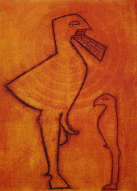 Max Ernst, ‘Untitled (Mythological Figures)’, 1972