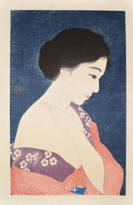 Kotondo Torii, ‘Applying Make-up’, June 1929