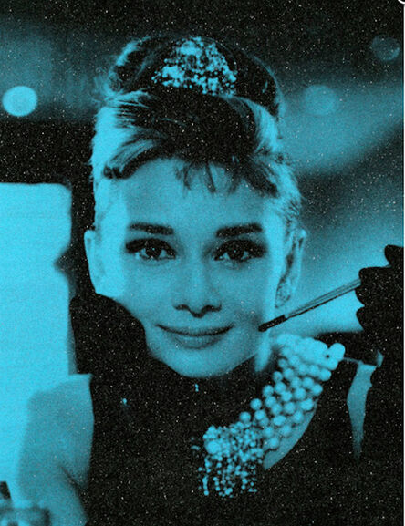 Russell Young, ‘Audrey Hepburn, Tiffany Blue’, 2017