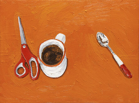 Emilio Villalba, ‘Scissors, Mug and Spoon’, 2021