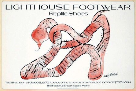 Andy Warhol, ‘Andy Warhol Shoes poster 1979 (Andy Warhol reptile shoes)’, 1979