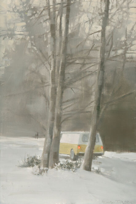 Marilyn Turtz, ‘Yellow Van in Snow’