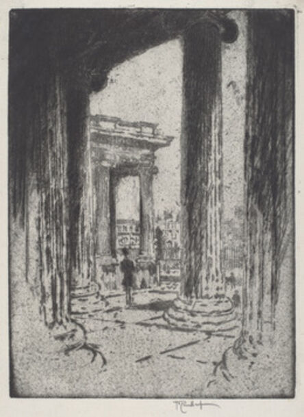 Joseph Pennell, ‘The Portico, British Museum’, 1905