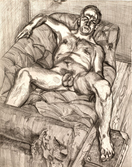 Lucian Freud, ‘Man Posing’, 1982