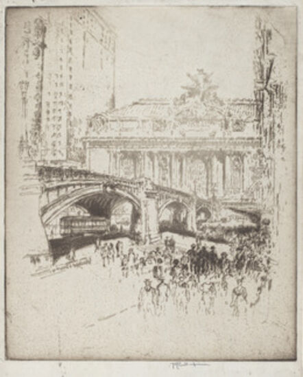 Joseph Pennell, ‘The Approach to the Grand Central, New York’, 1919