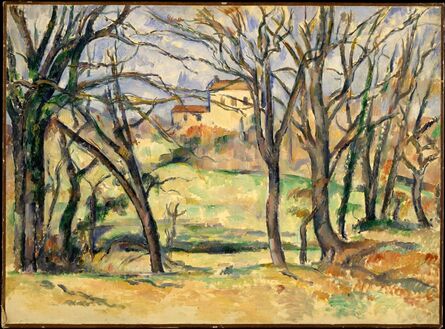 Paul Cézanne, ‘Trees and Houses Near the Jas de Bouffan’, 1885–1886