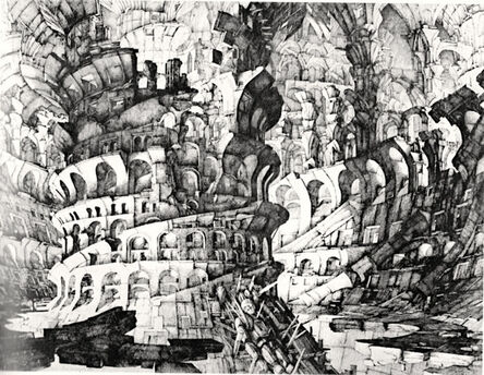 Erik Desmazières, ‘La Tour de Babel’, 1976