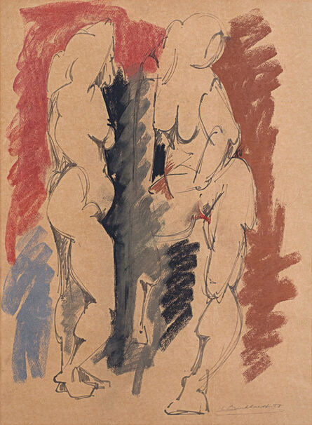Hans Burkhardt, ‘Figures’, 1950