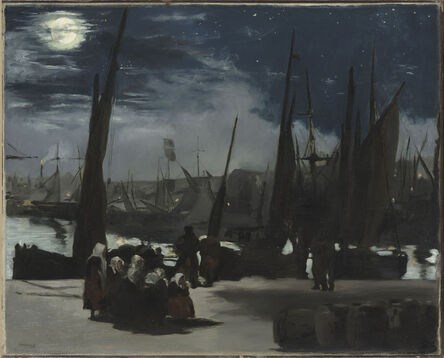 Édouard Manet, ‘Moonlight at the Port of Boulogne’, 1868