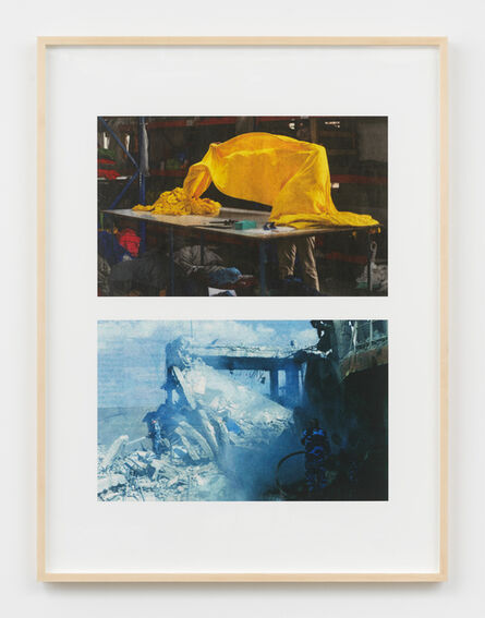 Jennifer Bolande, ‘Blue Collapse / Yellow Held Aloft’, 2020