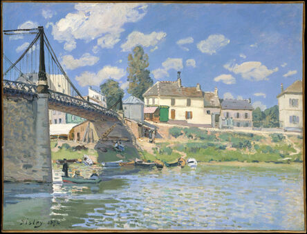 Alfred Sisley, ‘The Bridge at Villeneuve-la-Garenne’, 1872