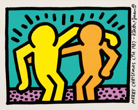 Keith Haring, ‘Best Buddies, from Pop Shop I’, 1987