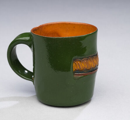 Ken Price, ‘Untitled (Tequila Cup - Green Exterior with Yellow Design)’, 1970-1979