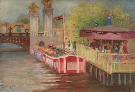 Nathan Spigel, ‘Manège au pont Alexandre III’, executed circa 1920