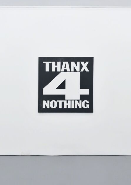 John Giorno, ‘THANX FOR NOTHING’, 2012