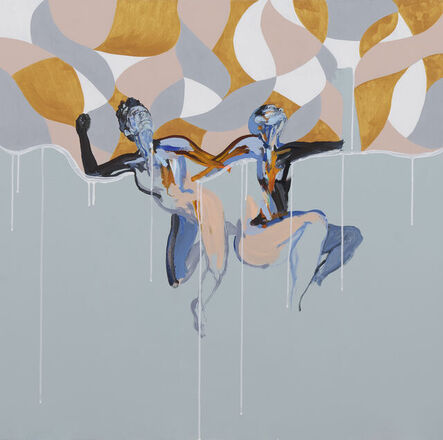 Adia Millett, ‘Untitled (2 Figures Light Blue)’, 2022