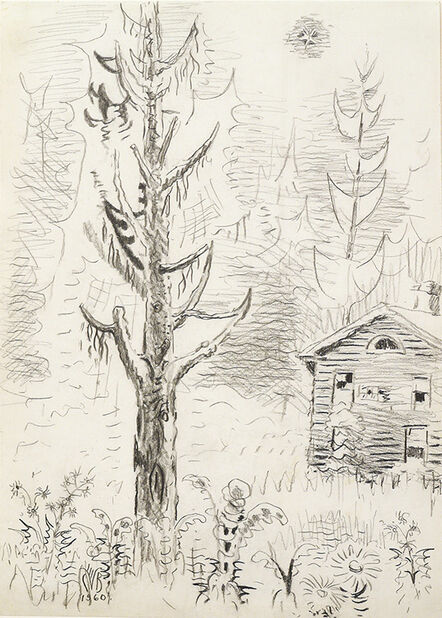 Charles Ephraim Burchfield, ‘Pine Tree and Star’, 1960