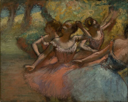 Edgar Degas, ‘Four Ballet Dancers on Stage (Quatro Bailarinas em Cena)’, about 1885-1890