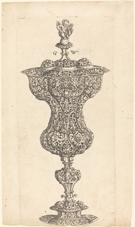 Georg Wechter I, ‘Goblet with Putto on lid’, published 1579