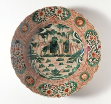 ‘Foliated Dish with Landscape’, Late Ming dynasty, 1550, 1644