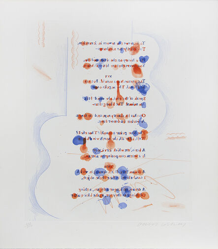 David Hockney, ‘Made in April, from the 'Blue Guitar' portfolio’, 1977