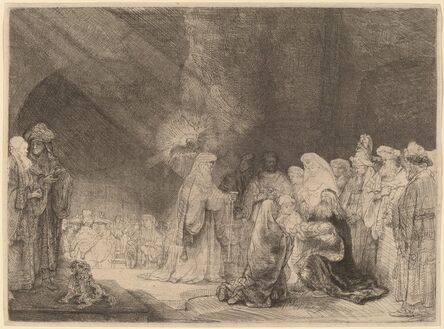 Rembrandt van Rijn, ‘The Presentation in the Temple: Oblong Print’, ca. 1639