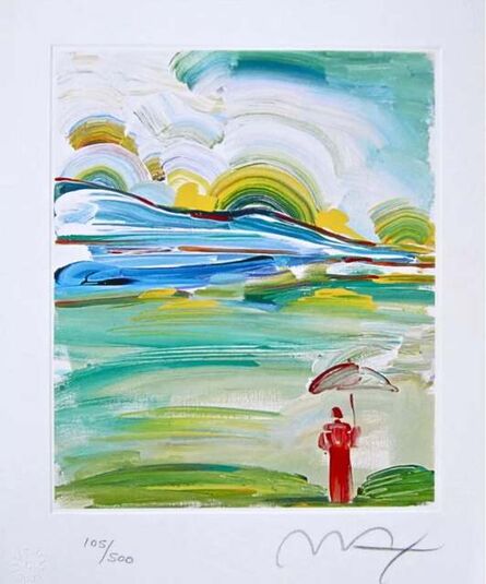 Peter Max, ‘Umbrella Man at Sunrise’, 2001