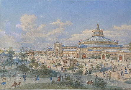 Franz Alt, ‘The Rotunda in Vienna’, 1873