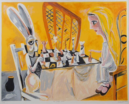 Charles Blackman, ‘The Chess Game’, ca. 1989